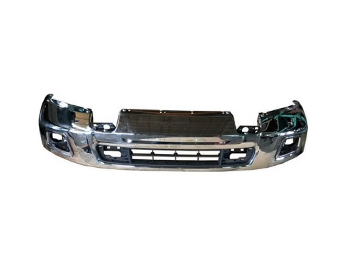 2016-2019 Nissan Titan XD Front Bumper Face Bar Chrome Without Sensor , NI1002150. Direct fit for easy installation.