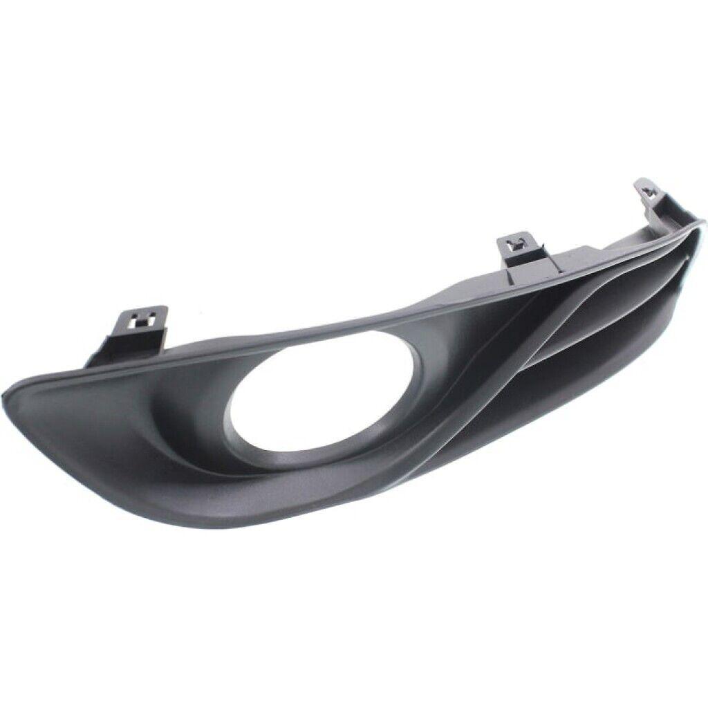 2013-2015 Nissan Sentra Fog Lamp Bezel Front Driver Side Sl Textured , NI1038123. Installed view for reference.