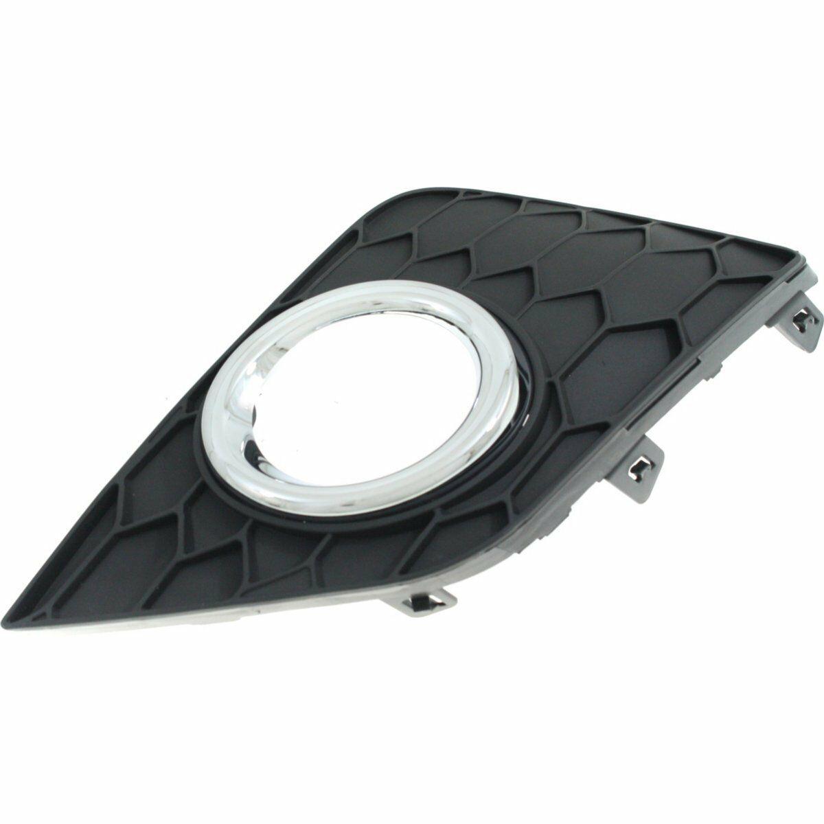 2016-2019 Nissan Sentra Fog Lamp Bezel Front Driver Side Matt Black/Chrome , NI1038143. Made with quality materials.
