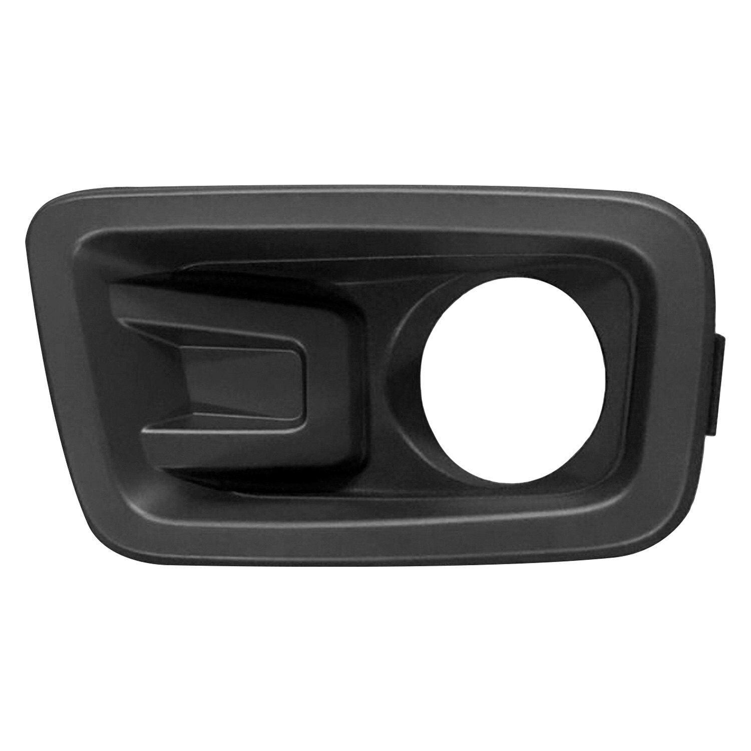 2018-2019 Nissan Titan Fog Lamp Bezel Front Driver Side Black Midnight Edition , NI1038168. Installed view for reference.