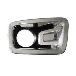 2017-2019 Nissan Titan Fog Lamp Bezel Front Passenger Side With Chrome Frame , NI1039152. Perfect fit and finish.