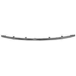 2013-2017 Nissan Leaf Bumper Moulding Front Lower Chrome , NI1044111. Side view of the replacement part.