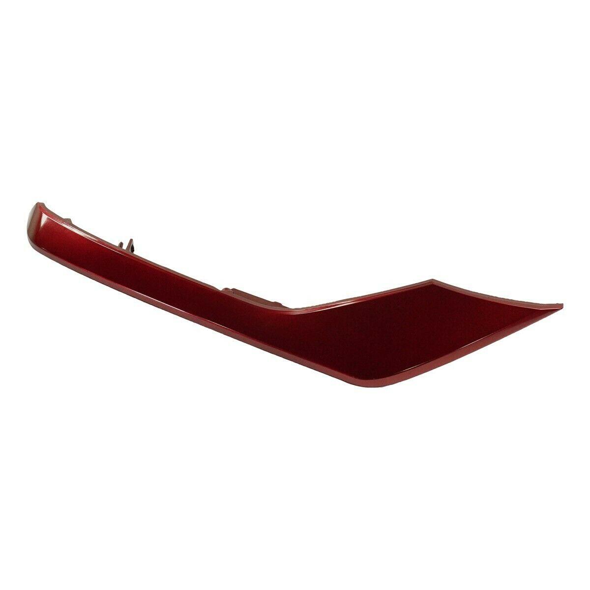 2017-2019 Nissan Sentra Bumper Moulding Front Passenger Side Red Nismo Model , NI1047104. Angle view for visual reference.
