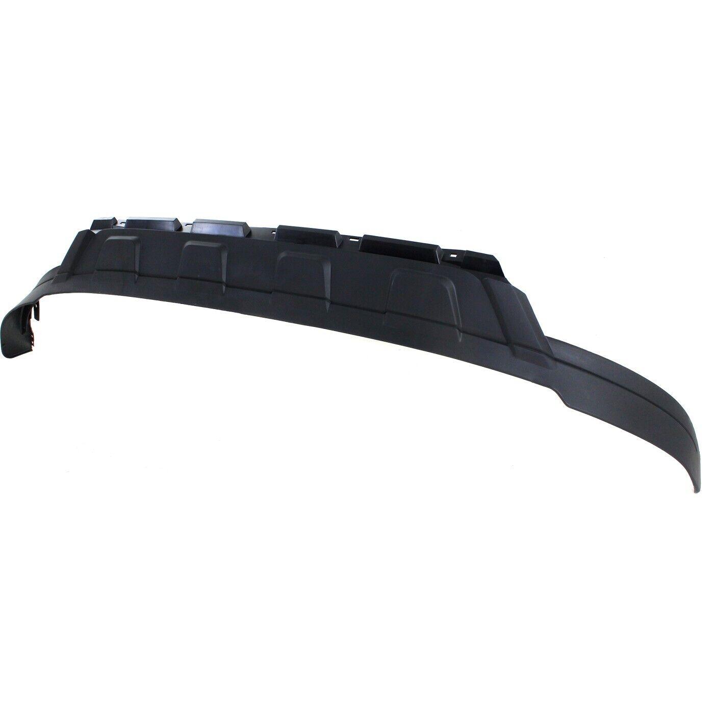 2013-2016 Nissan Pathfinder Bumper Spoiler Front Matt-Black , NI1093104. Side view of the replacement part.