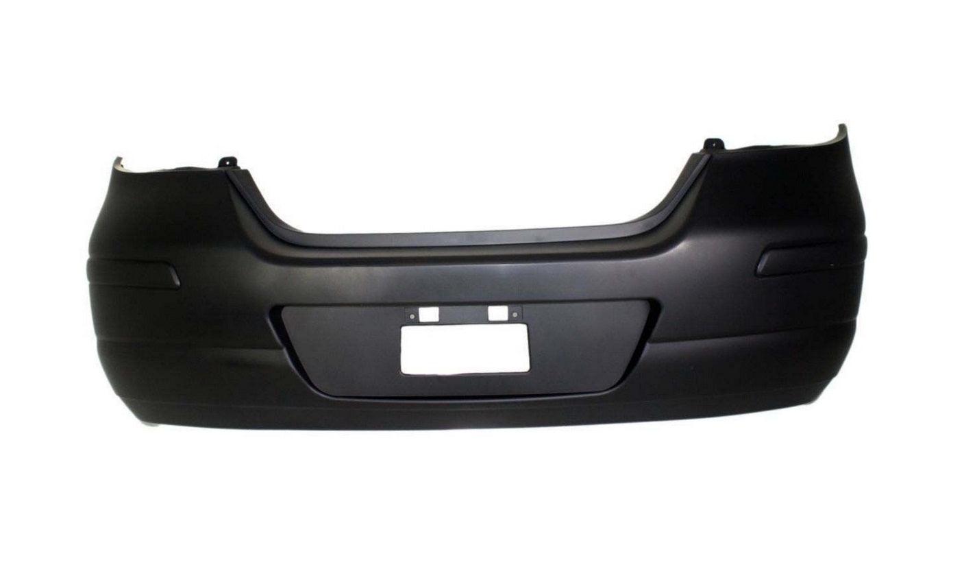 2007-2012 Nissan Versa Rear Bumper Primed Hb Without Sport Pkg , NI1100250. Installed view for reference.