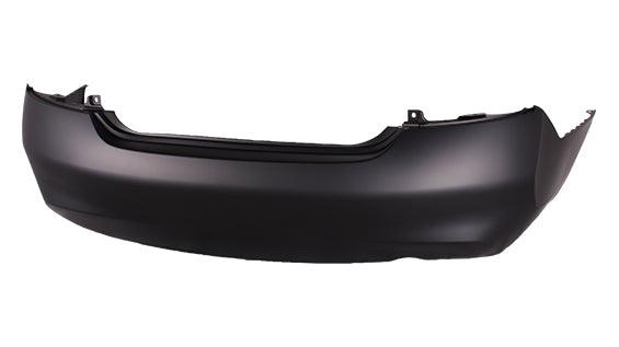 2012-2014 Nissan Versa Sedan Rear Bumper Primed , NI1100284. Side view of the replacement part.