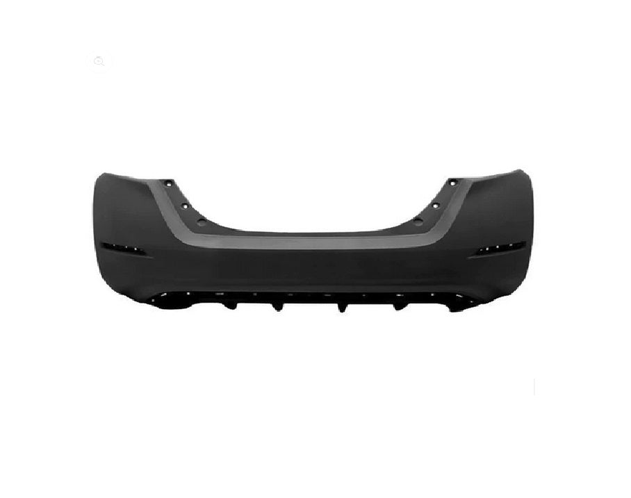 2018-2019 Nissan Leaf Rear Bumper Primed Without Sensor , NI1100326. Professional-grade auto body part.