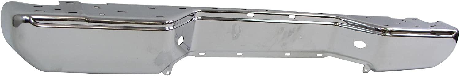 2005-2021 Nissan Frontier Rear Bumper Face Bar Chrome Without Sensors , NI1102153. Lightweight yet durable construction.