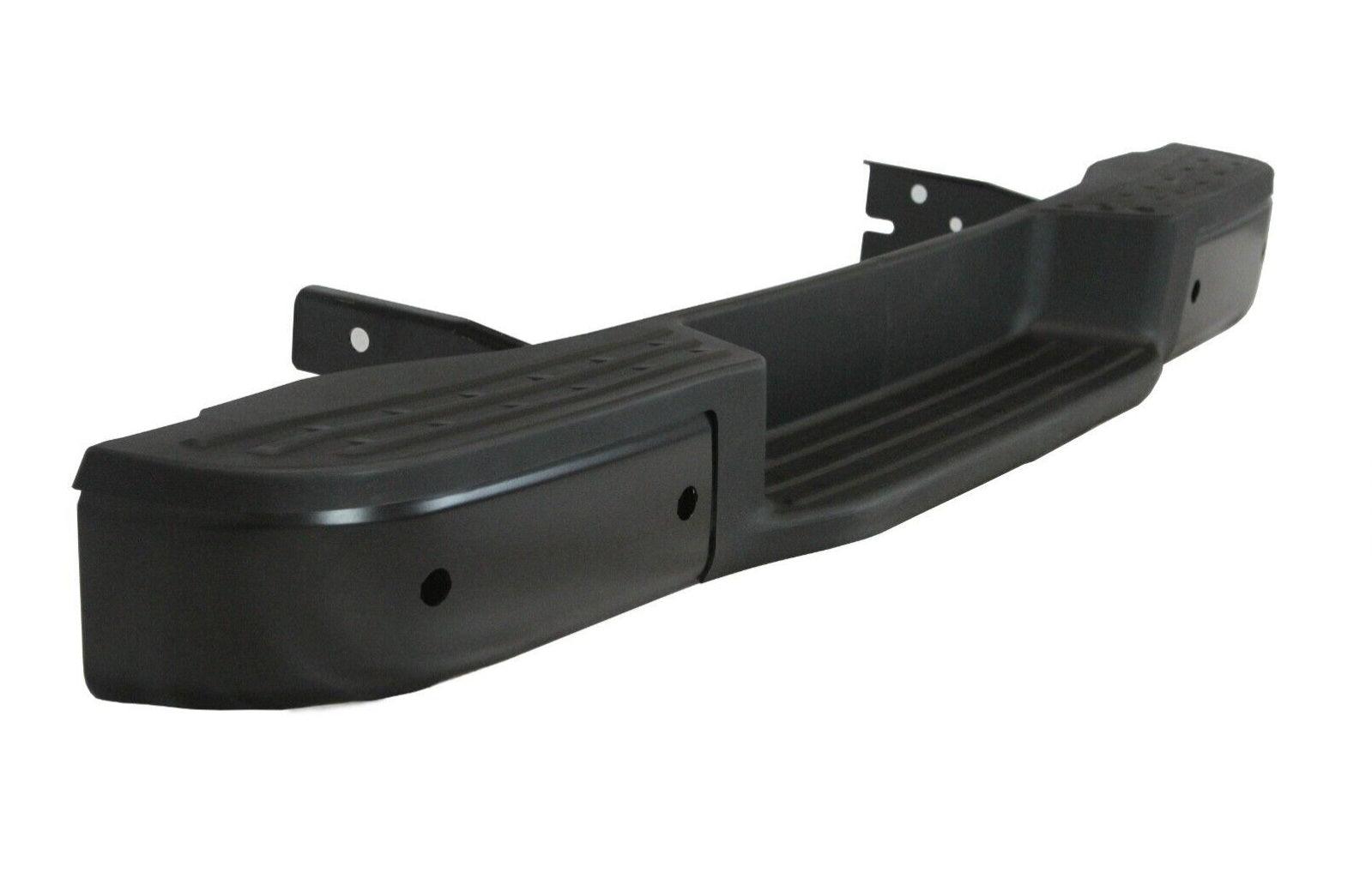 2012-2021 Nissan NV1500 Bumper Step Face Bar Rear Black With Sensor Steel , NI1102167. Replacement part ready for install.
