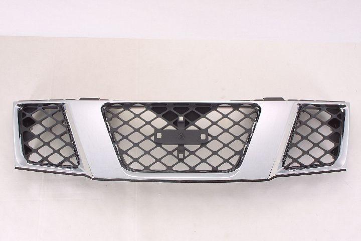 2005-2008 Nissan Frontier Grille Chrome/Black , NI1200217. Durable and impact-resistant.