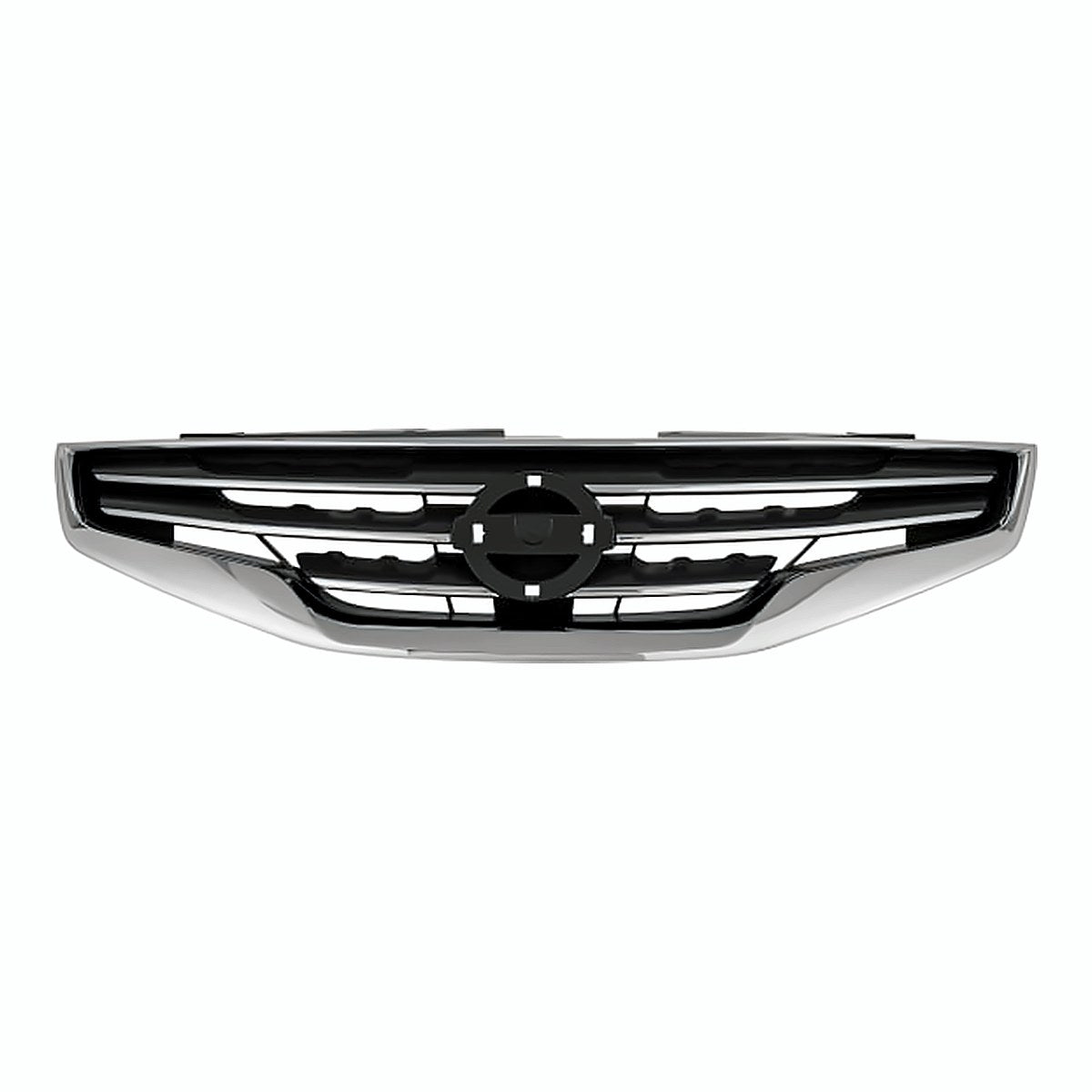 2010-2012 Nissan Altima Sedan Grille Chrome Dark, ni1200236. Front view.