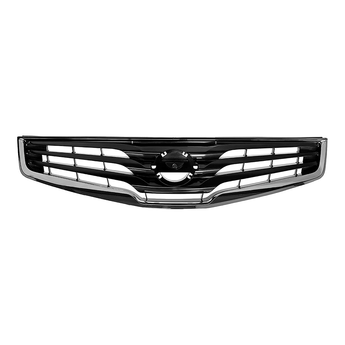 2010-2012 Nissan Sentra Grille Chrome Black, ni1200237. Front view.