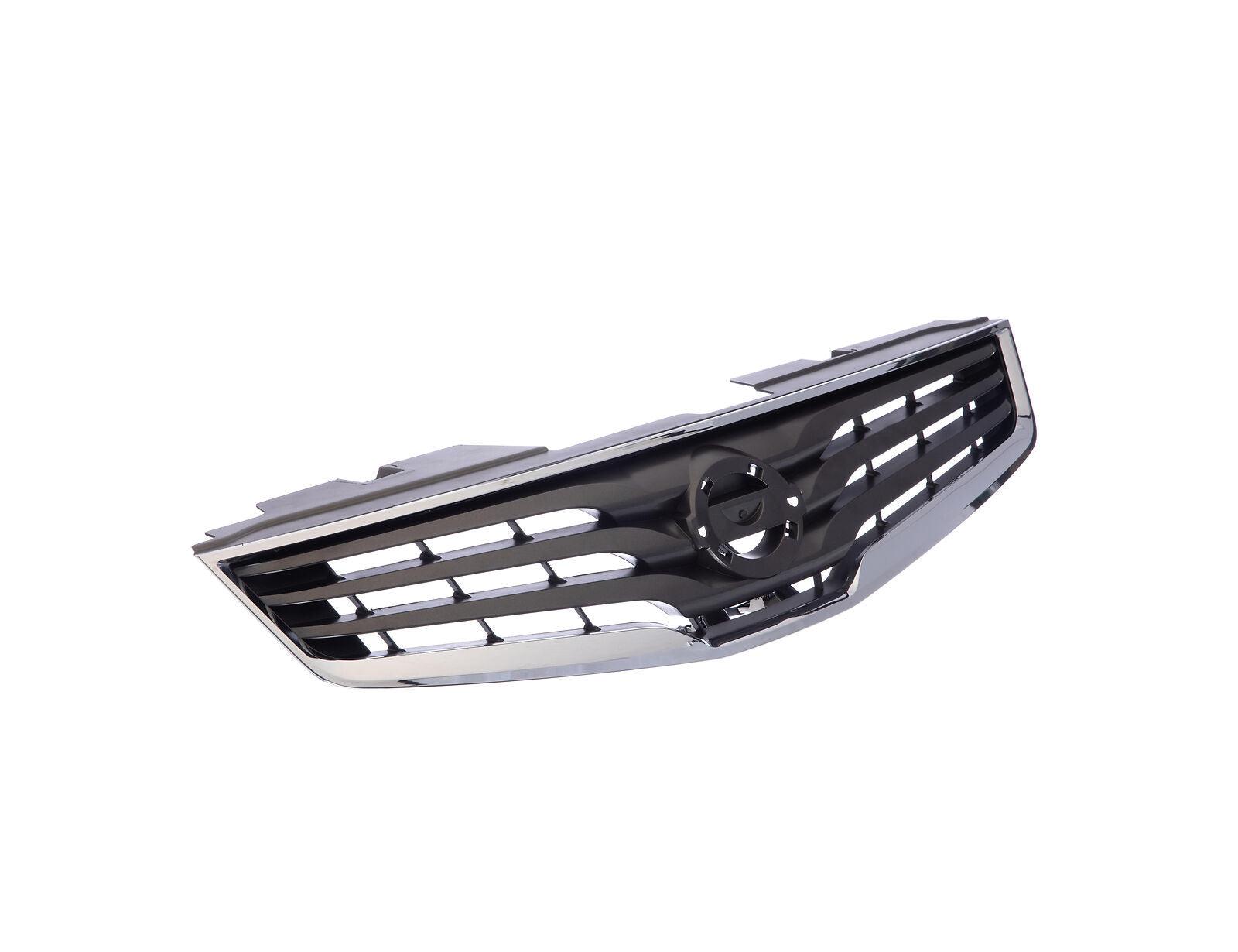 2010-2012 Nissan Sentra Grille Chrome/Black 2.0L , NI1200237. Angle view for visual reference.
