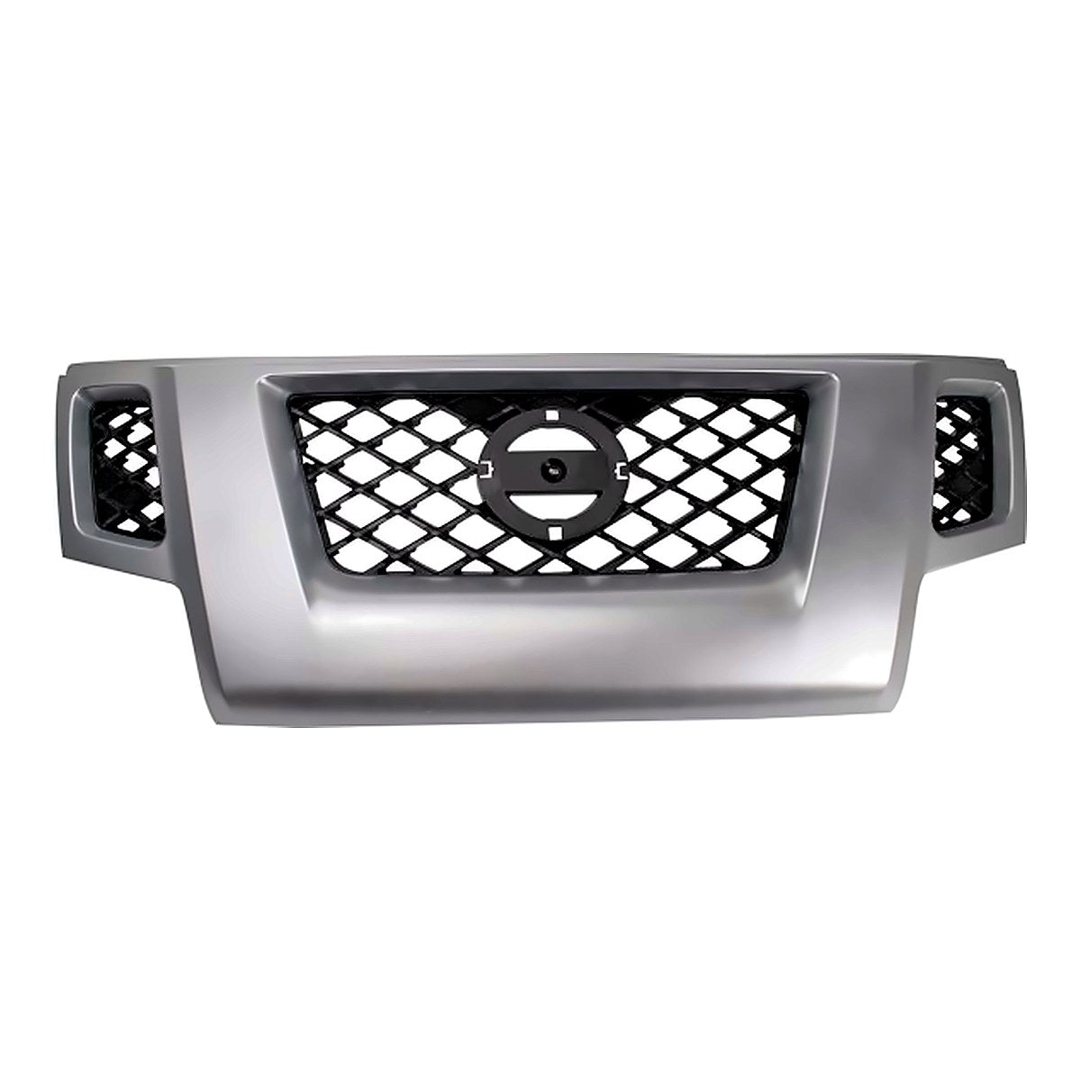 2009-2013 Nissan Xterra Front Grille W Silver, ni1200241. Front view.
