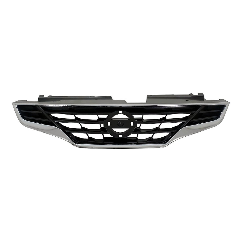 2010-2013 Nissan Altima Coupe Grille Chrome Black, ni1200245. Front view.