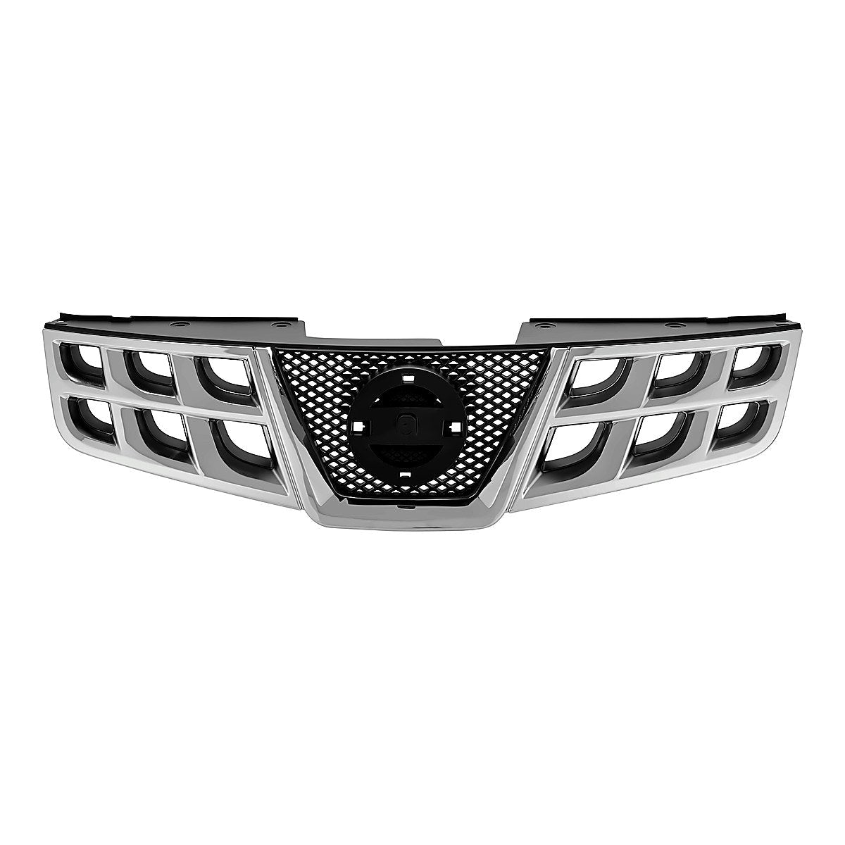 2011-2013 Nissan Rogue Grille Chrome Black, ni1200249. Front view.