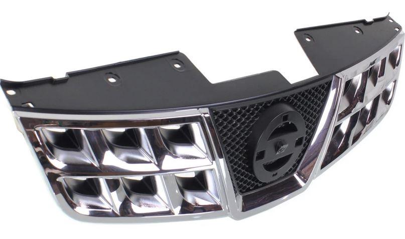 2011-2013 Nissan Rogue Grille Chrome/Black Without Camera , NI1200249. High-strength and long-lasting.