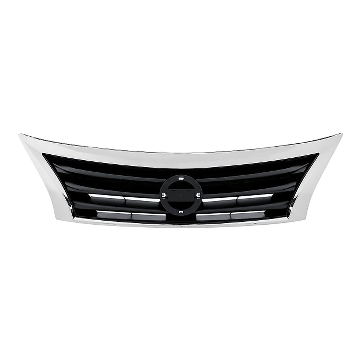2013-2015 Nissan Altima Sedan Front Grille Black, ni1200250. Front view.