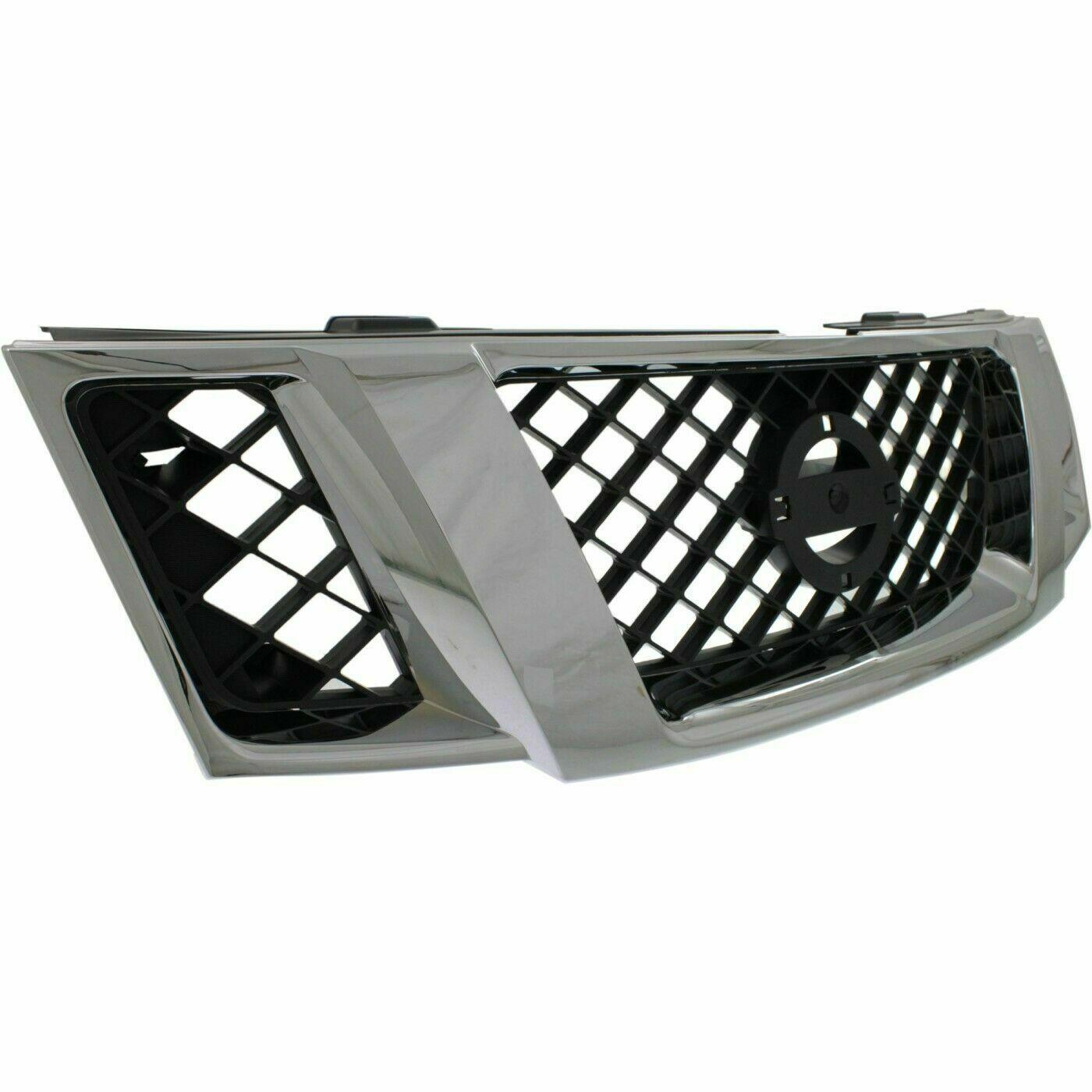 2008-2012 Nissan Pathfinder Grille Assy Matte-Black With Chrome Mldg , NI1200251. Replacement part ready for install.