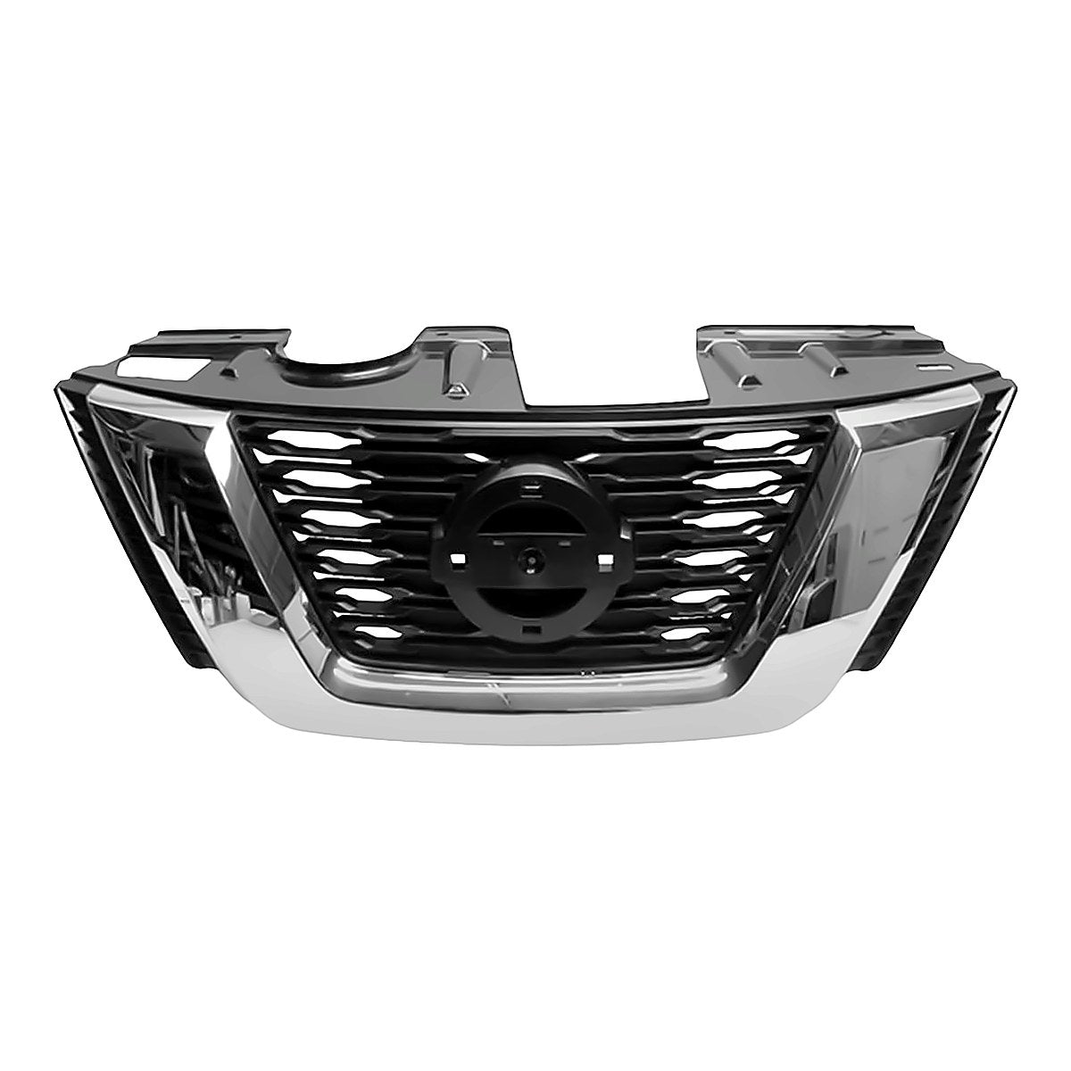 2017-Niss N Rogue Hybrid Grille Glossy, ni1200281. Front view.