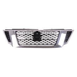 2017-2020 Nissan Armada Grille Black With Chrome Frame Without Camera Hole , NI1200286. Factory-style replacement part.