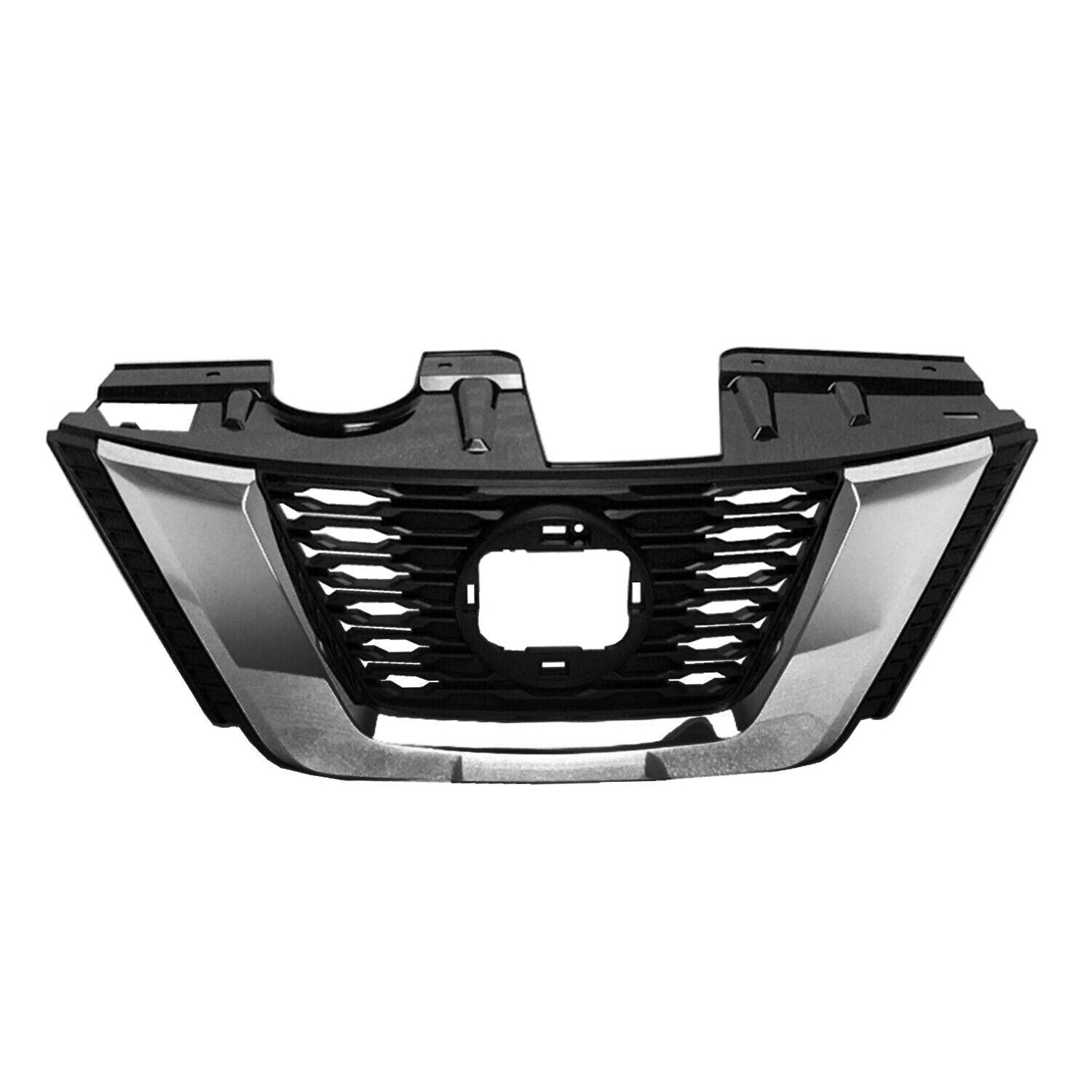 2018-2019 Nissan Rogue Hybrid Grille Chrome/Textured Black , NI1200291. Professional-grade auto body part.