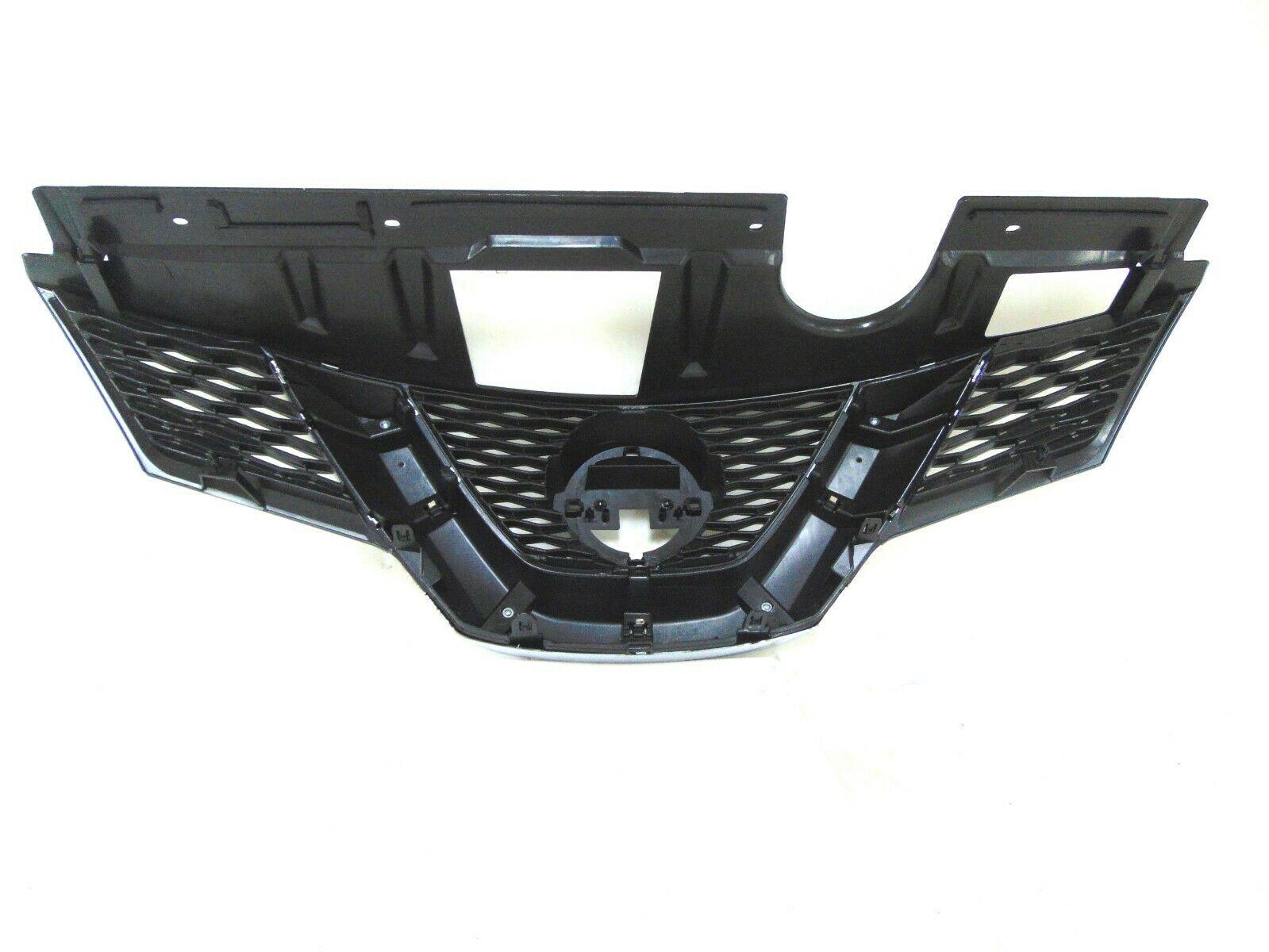 2015-2016 Nissan Rogue Grille Ptd Black Without Camera Hole , NI1200304. Exact fit for vehicle restoration.