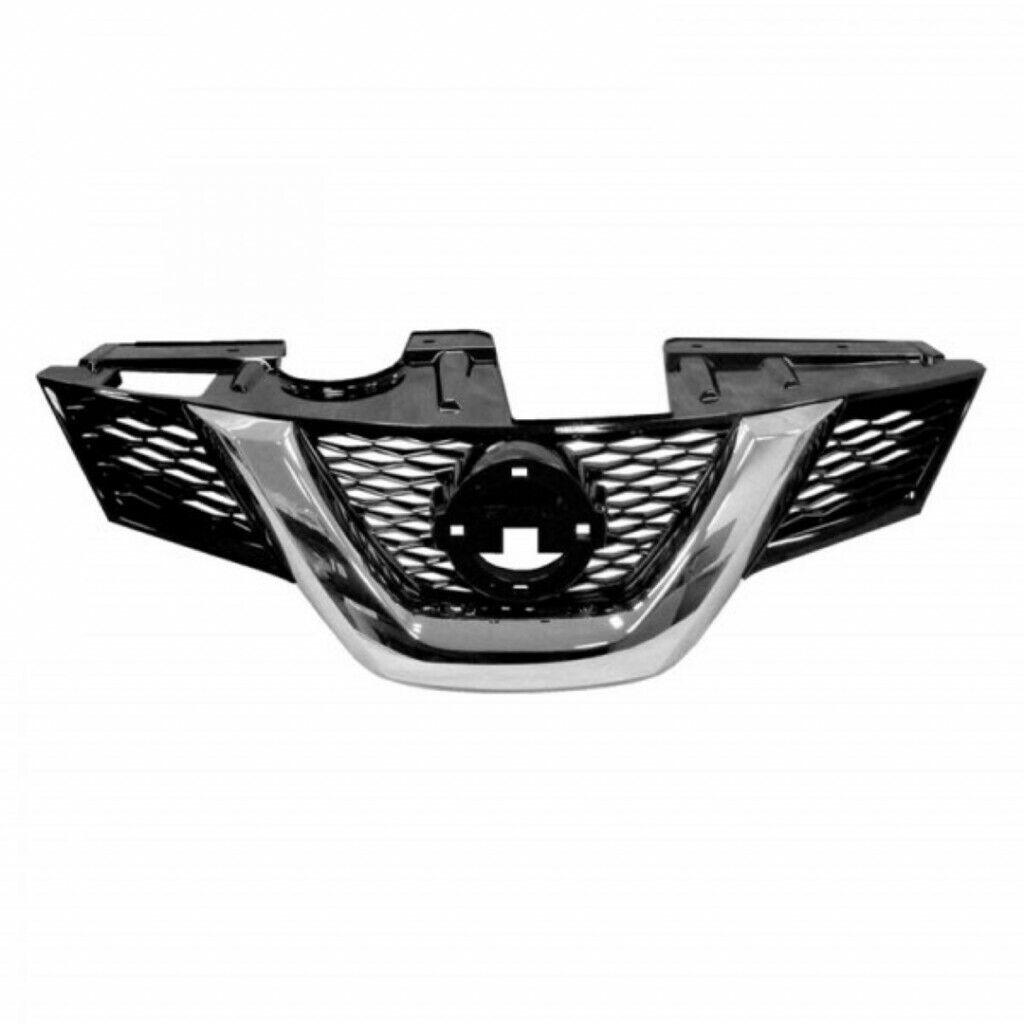 2015-2016 Nissan Rogue Grille Lower Ptd Black With Camera Hole , NI1200305. Precision fitment for collision repair.