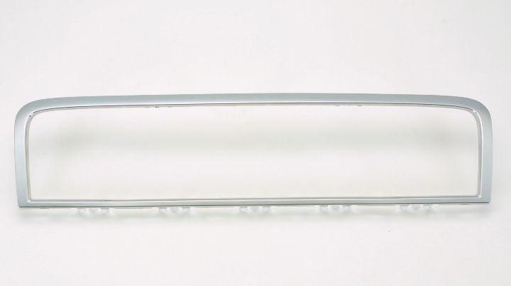 2002-2004 Nissan Pathfinder Grille Moulding Chrome , NI1210106. Exact fit for vehicle restoration.