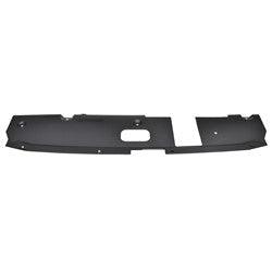 2020-2023 Nissan Sentra Radiator Support Cover Textured Black , NI1224113. Installed view for reference.