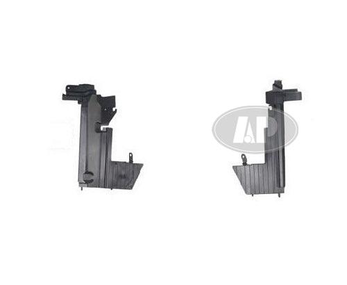 2007-2012 Nissan Versa Radiator Support Side Air Guide Driver Side , NI1225178. Angle view for visual reference.