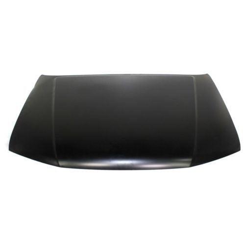 2005-2007 Nissan Pathfinder Hood Steel , NI1230170. Side view of the replacement part.