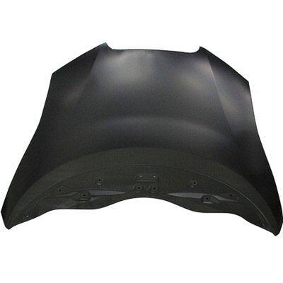 2011-2012 Nissan Leaf Hood Aluminum , NI1230186. Side view of the replacement part.