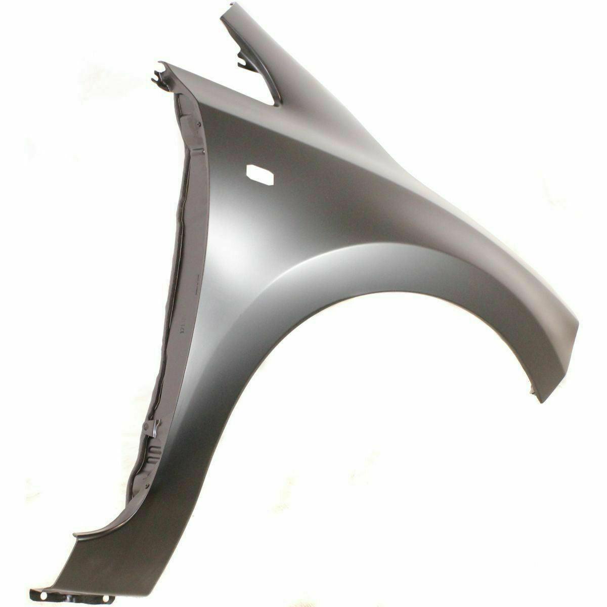 2011-2012 Nissan Leaf Front Passenger Side Fender , NI1241203. Side view of the replacement part.