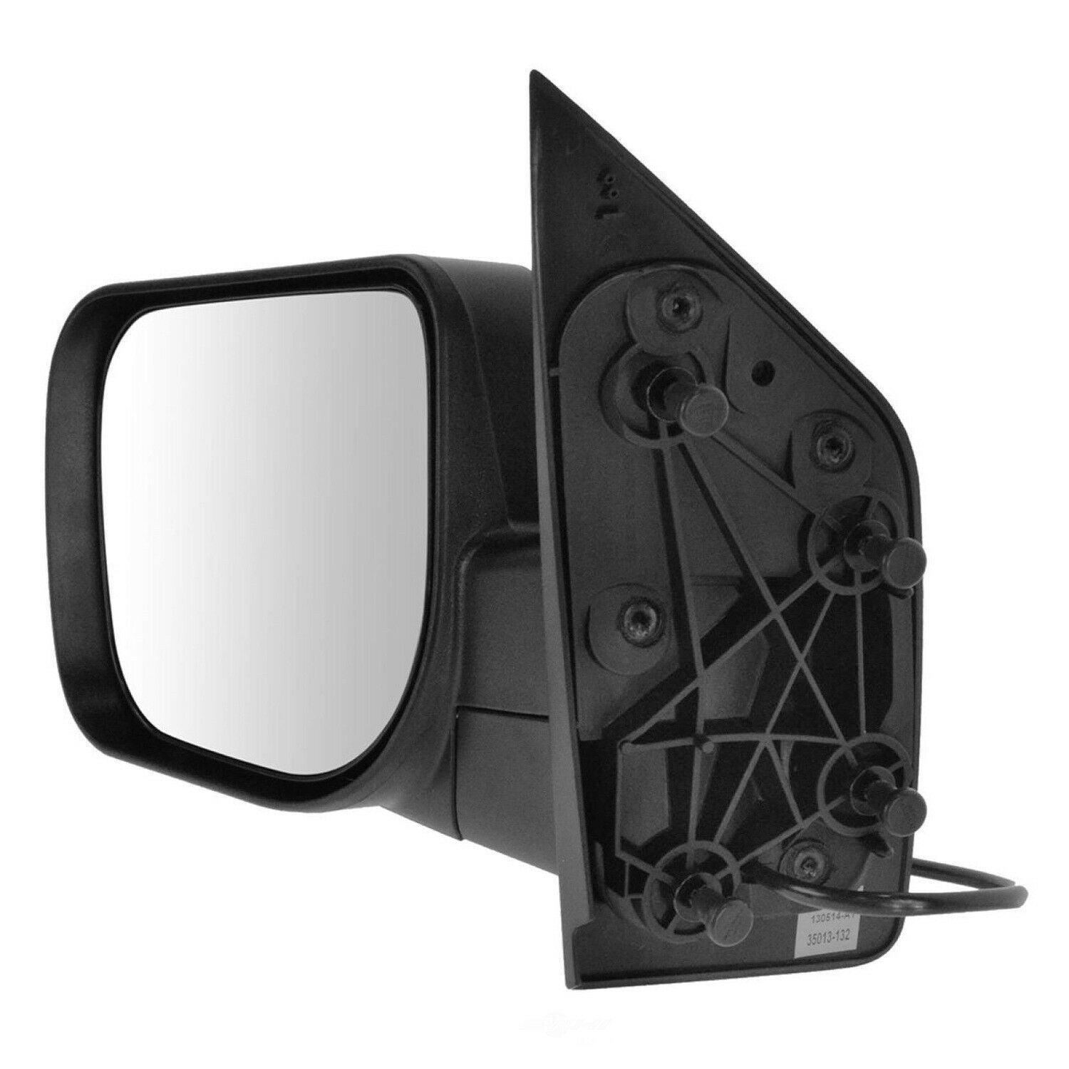 2011-2015 Nissan Titan Mirror Driver Side Power , NI1320249. Side view of the replacement part.