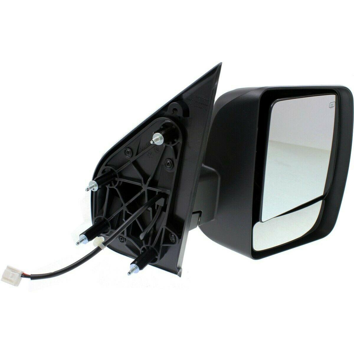 2012-2021 Nissan NV1500 Mirror Passenger Side Power , NI1321248. Side view of the replacement part.