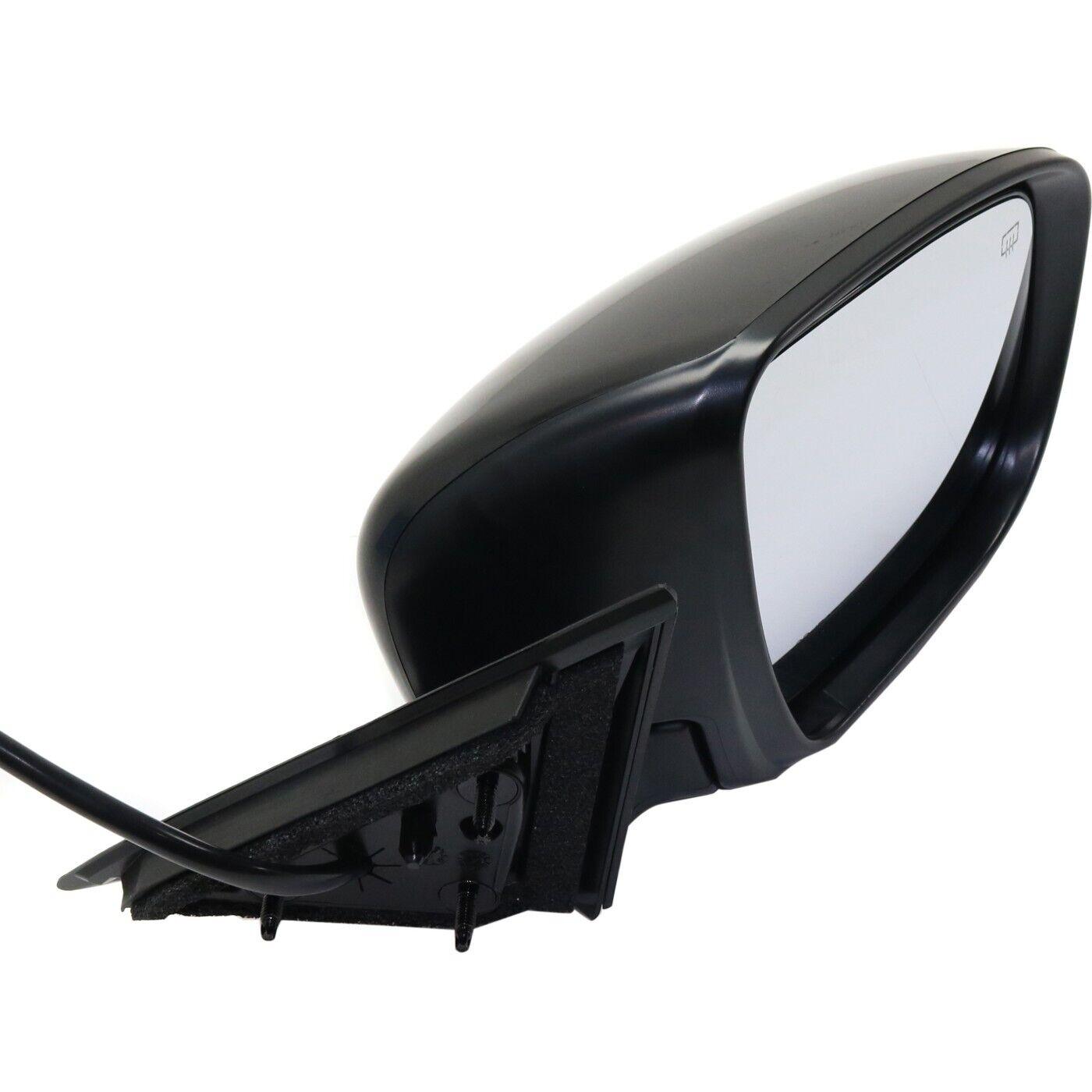 2017-2019 Nissan Rogue Hybrid Door Mirror Passenger Side Power , NI1321287. Precision fitment for collision repair.