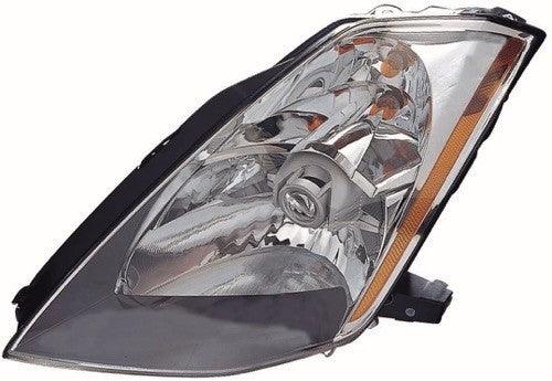 2003-2005 Nissan 350Z Head Lamp Driver Side Halogen , NI2502146. Replacement part ready for install.