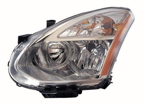 2008 Nissan Rogue Head Lamp Driver Side Halogen , NI2502170. Angle view for visual reference.