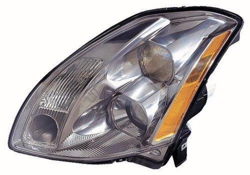 2005-2006 Nissan Maxima Head Lamp Driver Side Halogen , NI2502183. Side view of the replacement part.