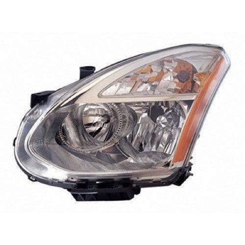 2009-2010 Nissan Rogue Head Lamp Driver Side Halogen , NI2502204. Installed view for reference.