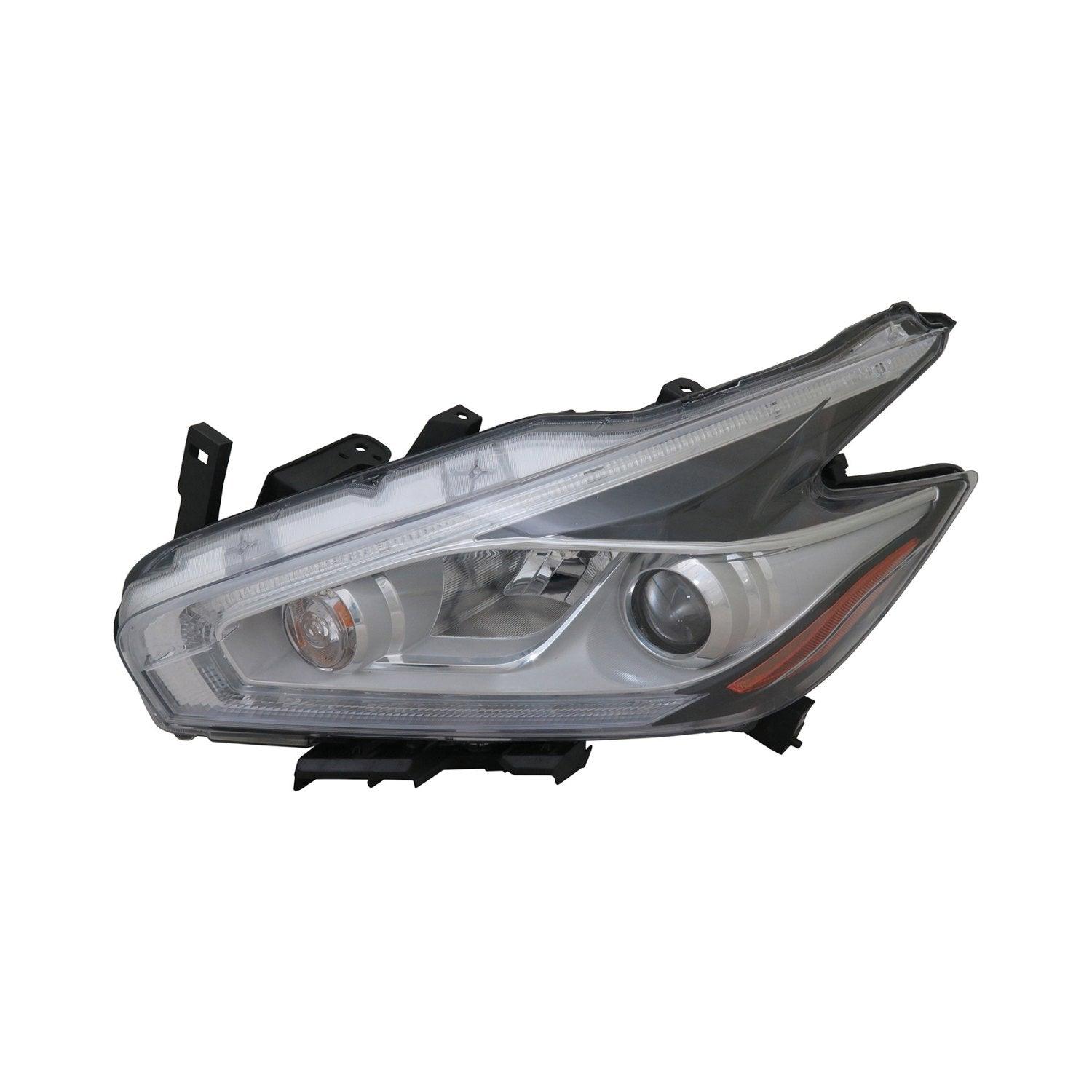 2015-2016 Nissan Murano Head Lamp Driver Side Halogen , NI2502232. Angle view for visual reference.