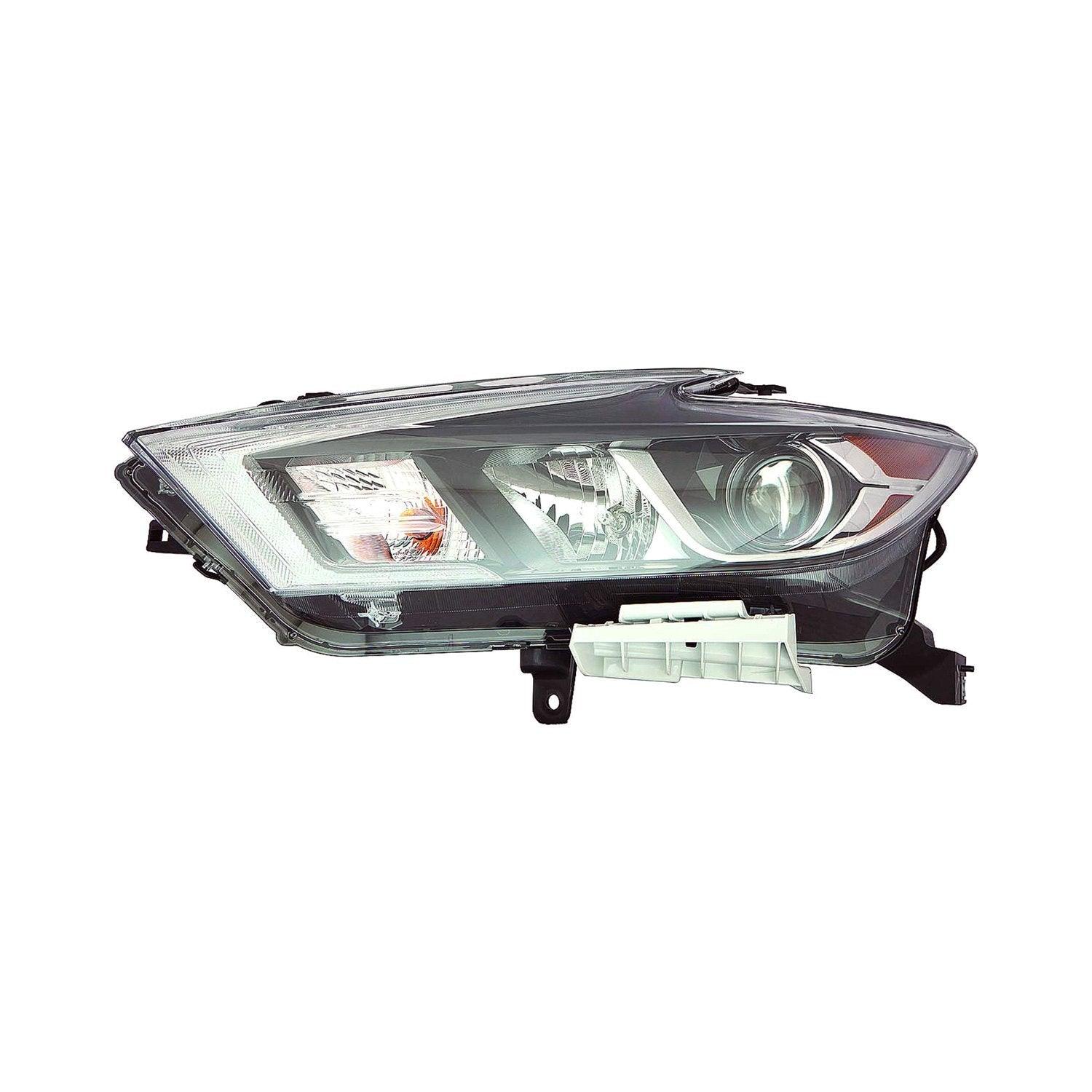 2016-2018 Nissan Maxima Head Lamp Driver Side Halogen S/Sv/Sl , NI2502235. High-quality aftermarket part.