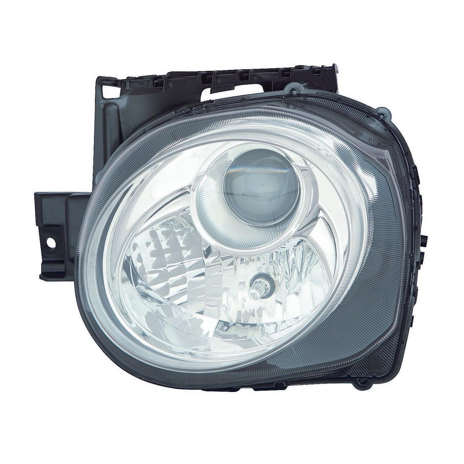 2015-2017 Nissan Juke Head Lamp Driver Side (Round) Halogen , NI2502236. OEM-quality exterior component.