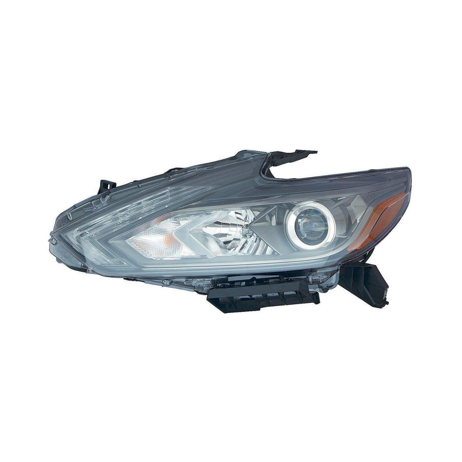2016-2018 Nissan Altima Sedan Head Lamp Driver Side Led With Drl/Smoked Bezel , NI2502243. Professional-grade auto body part.