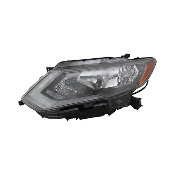 2017-2019 Nissan Rogue Hybrid Head Lamp Driver Side Halogen , NI2502254. Professional-grade auto body part.
