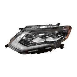 2017-2018 Nissan Rogue Hybrid Head Lamp Driver Side Led , NI2502256. OEM-style replacement.
