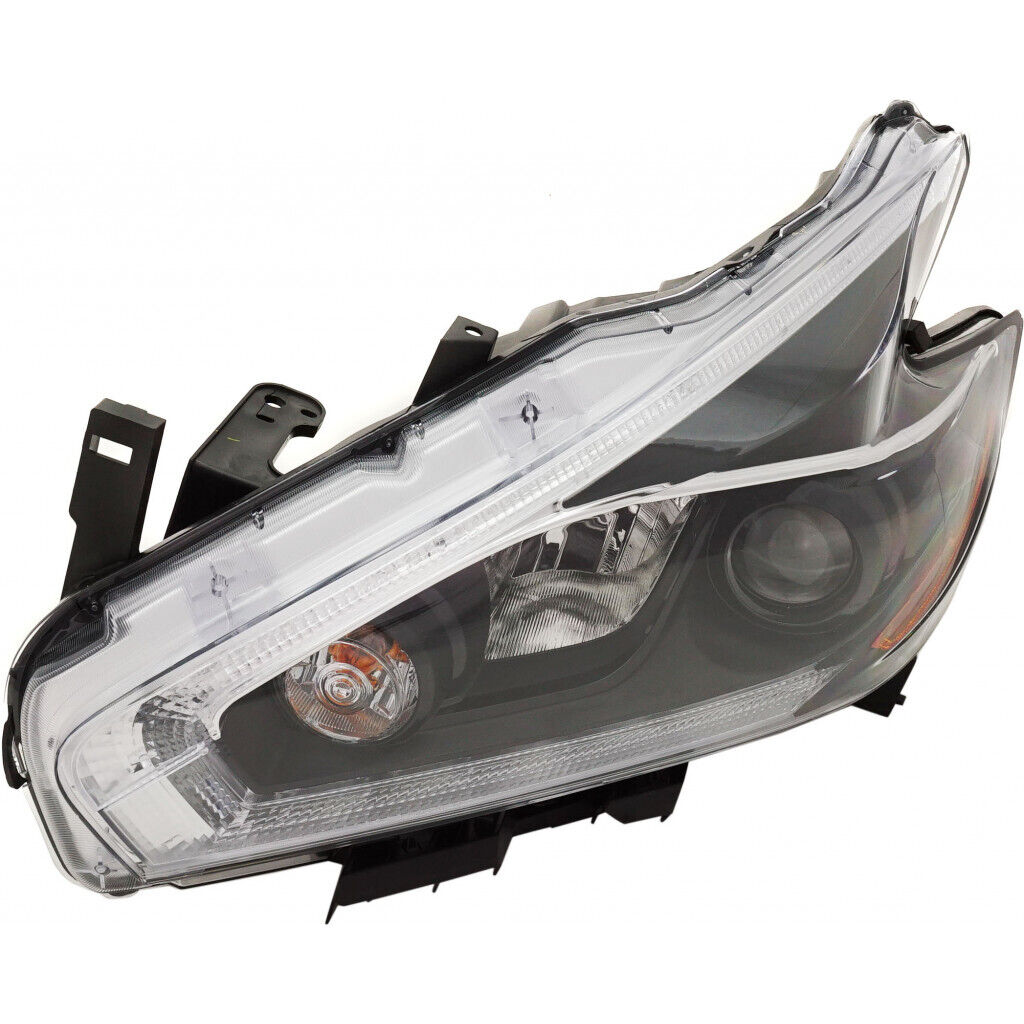 2018 Nissan Murano Head Lamp Driver Side Halogen With Black Bezel , NI2502260. Factory-style replacement part.