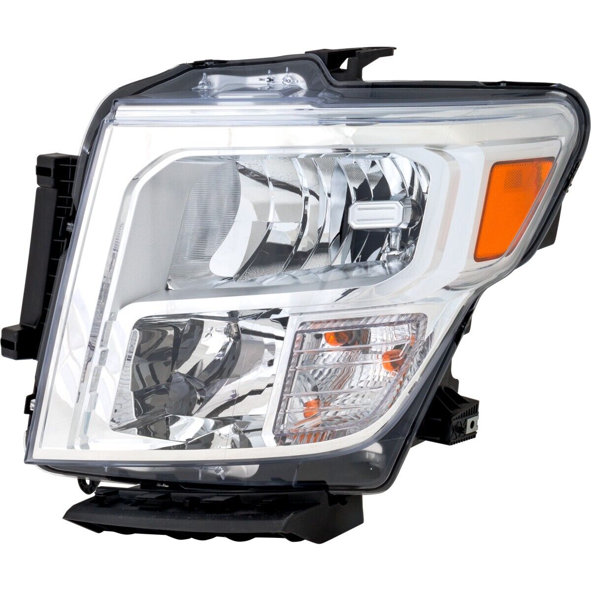 2020-2023 Nissan Titan Head Lamp Driver Side Halogen Without Logo , NI2502280. Exact fit for vehicle restoration.