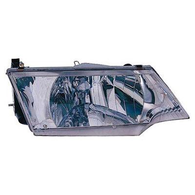 1999 Nissan Sentra Head Lamp Passenger Side , NI2503125. Installed view for reference.